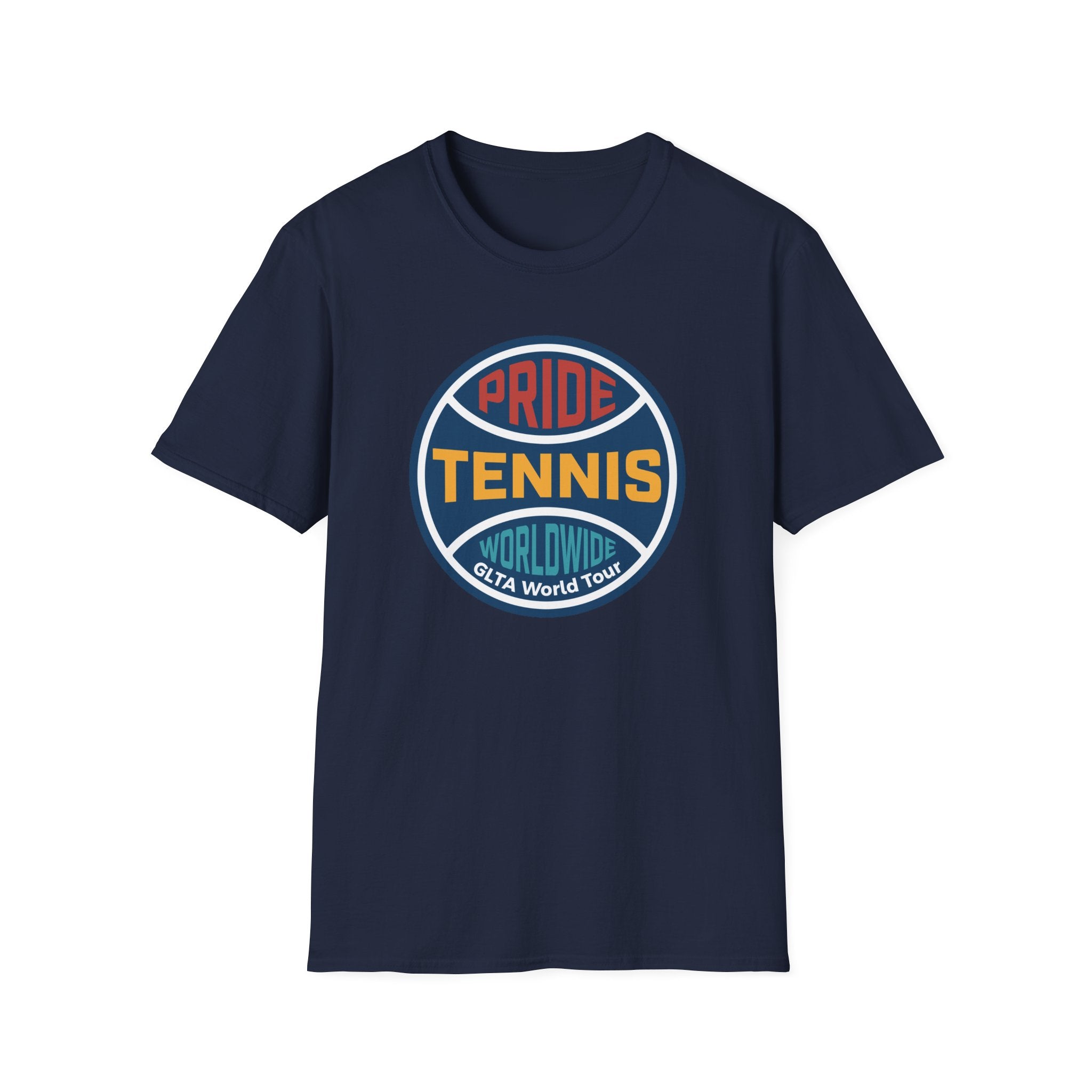 Pride Tennis Retro Circle Logo Version 1