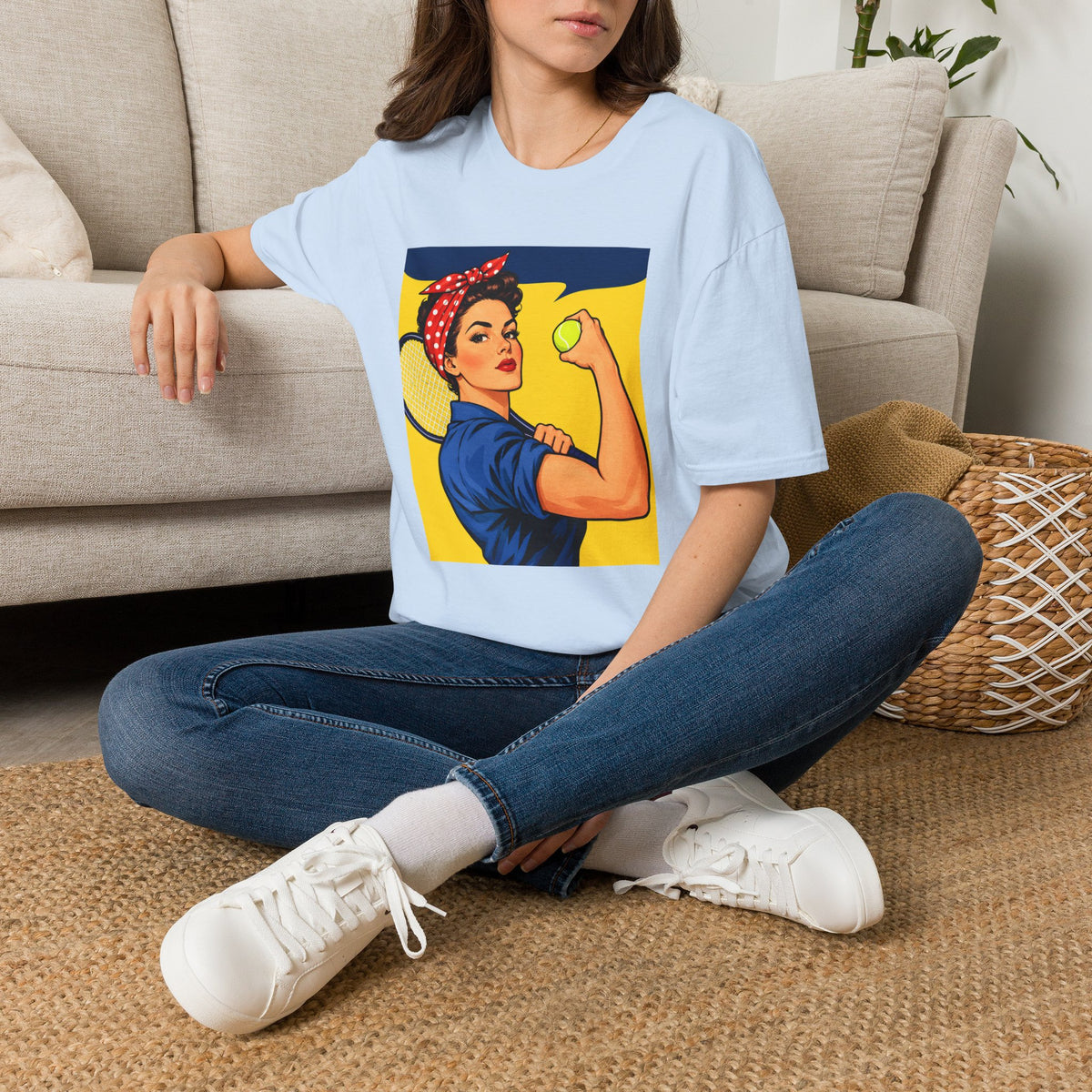 Rosie the Riveter Tennis Power T-Shirt