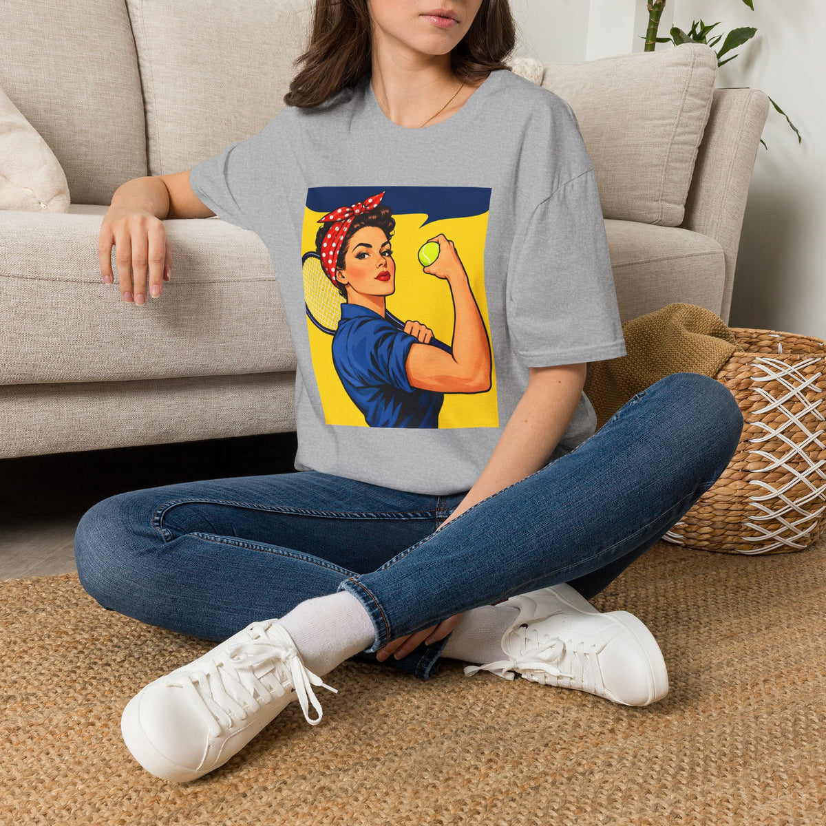 Rosie the Riveter Tennis Power T-Shirt