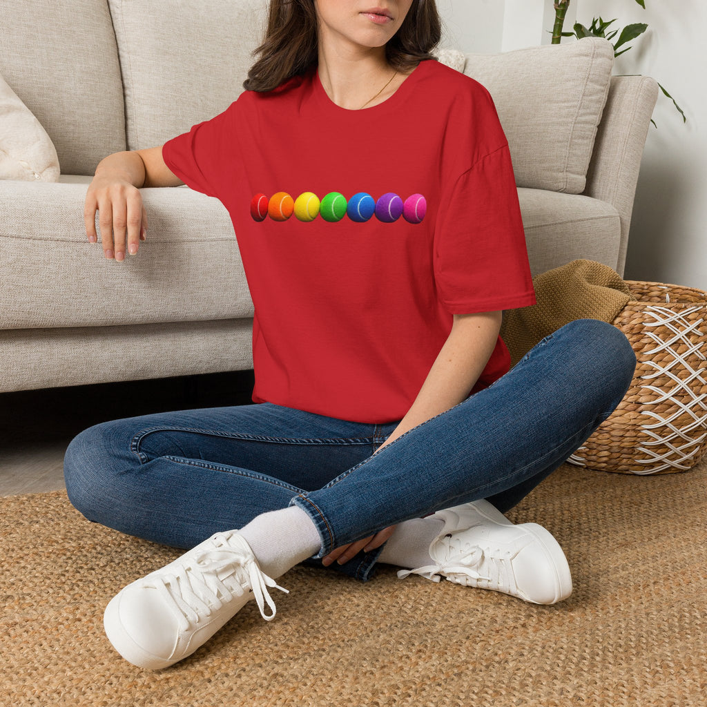 Rainbow Tennis Balls Tee