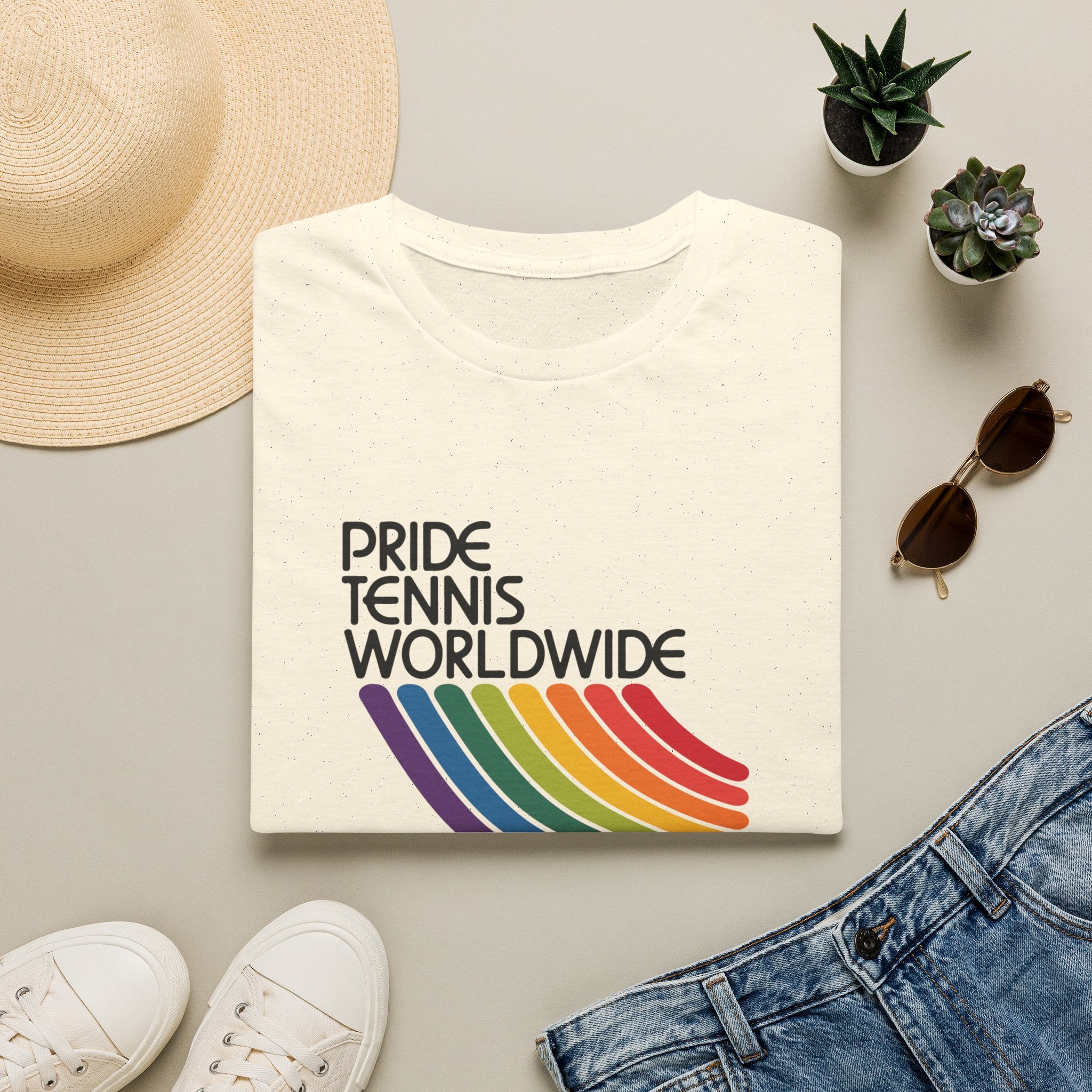 Pride Tennis Worldwide Rainbow Tee