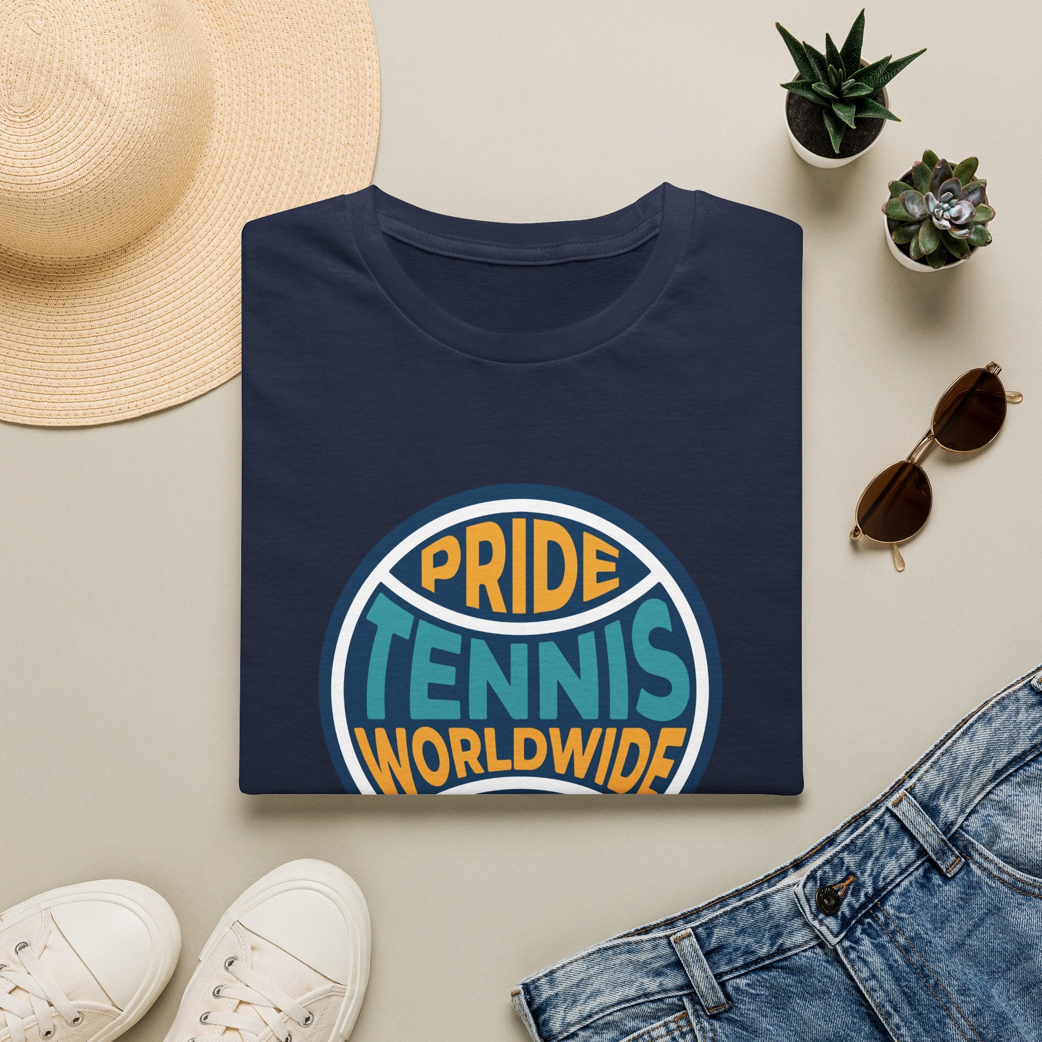 Pride Tennis Tee Retro Circle Design Version 2