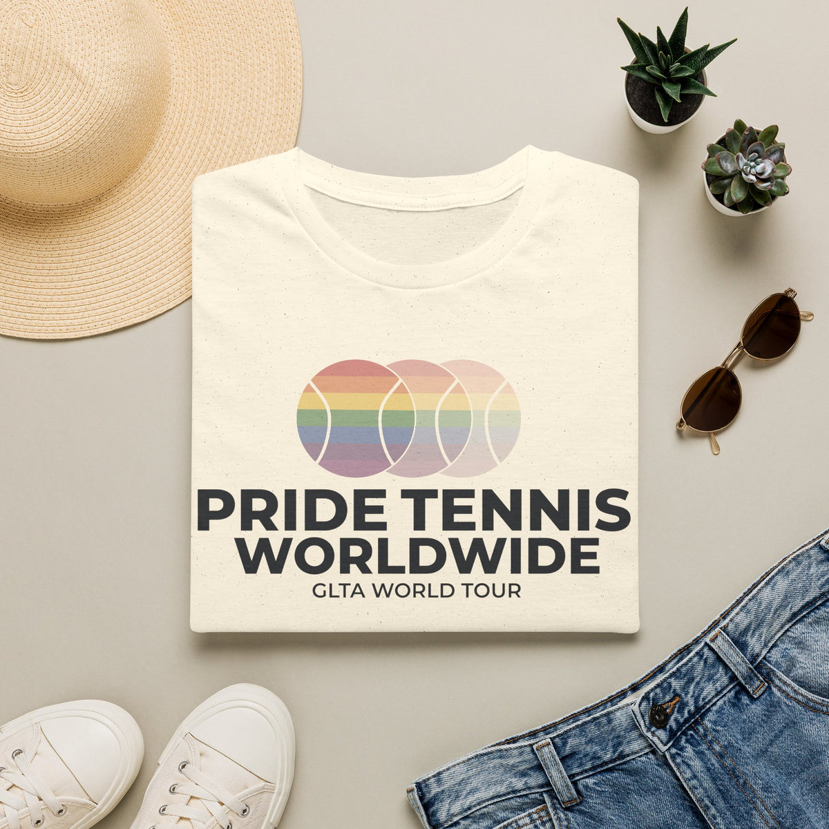 Fading Rainbow Ball Tee
