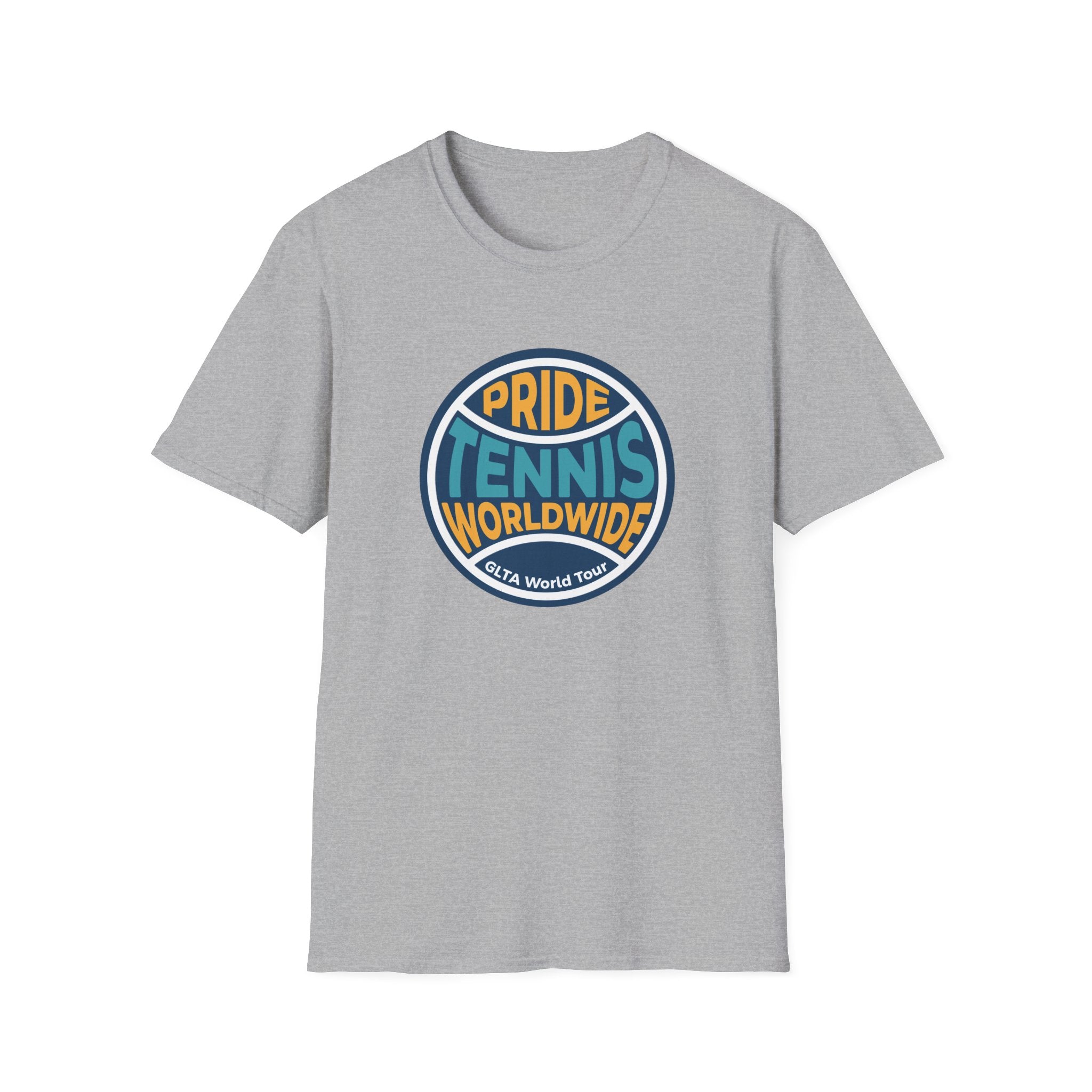 Pride Tennis Tee Retro Circle Design Version 2