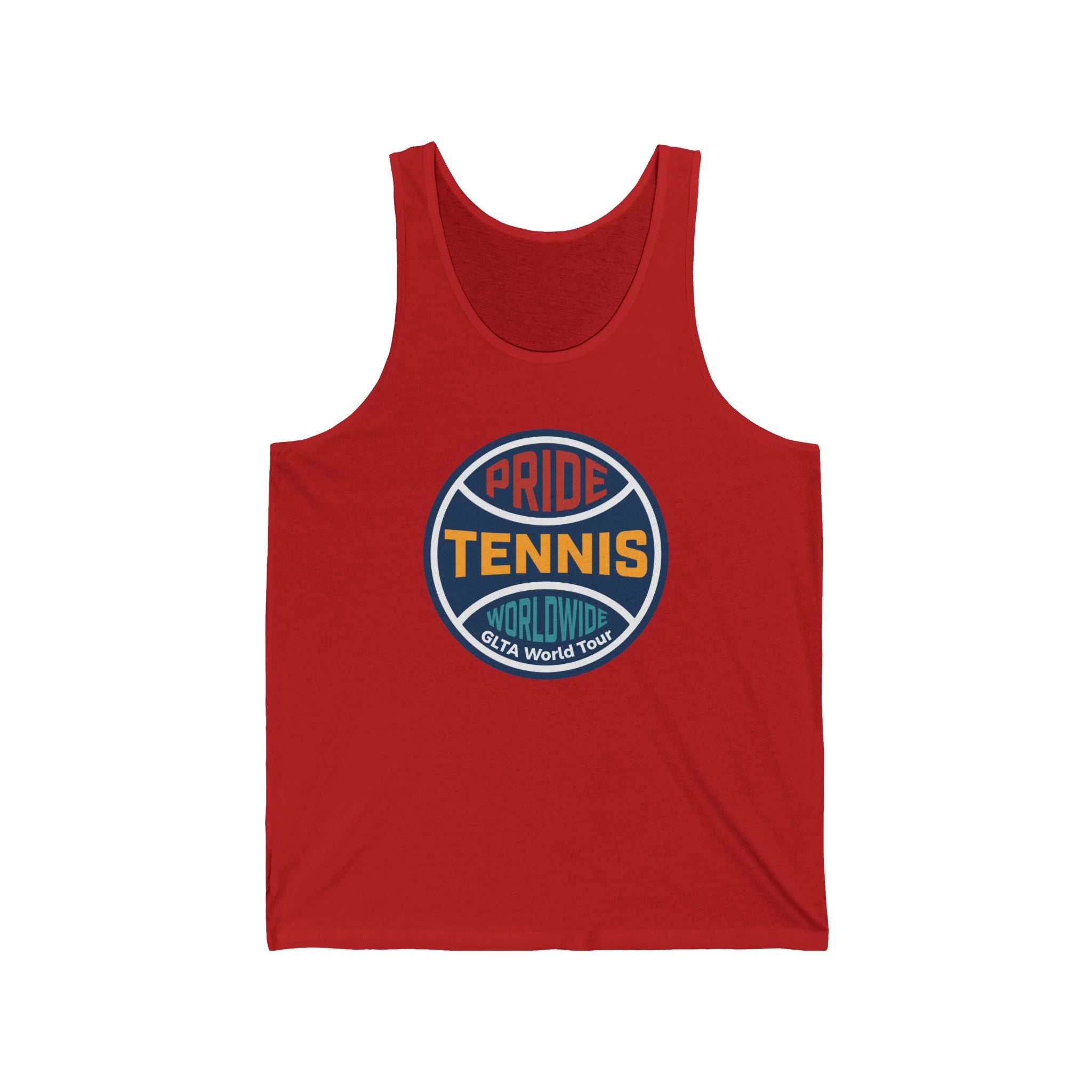 Pride Tennis Tank Retro Circle Design Version 1