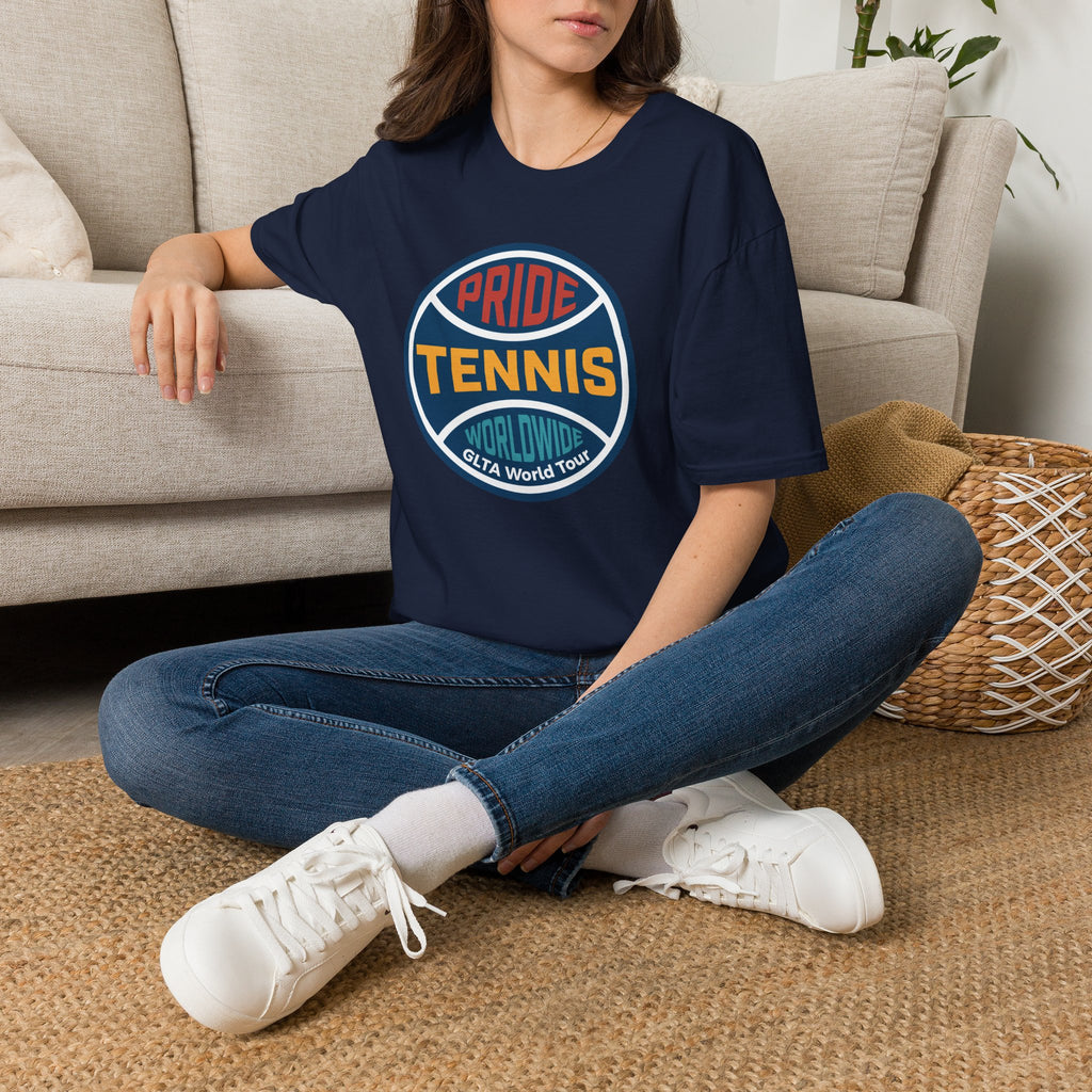 Pride Tennis Retro Circle Logo Version 1