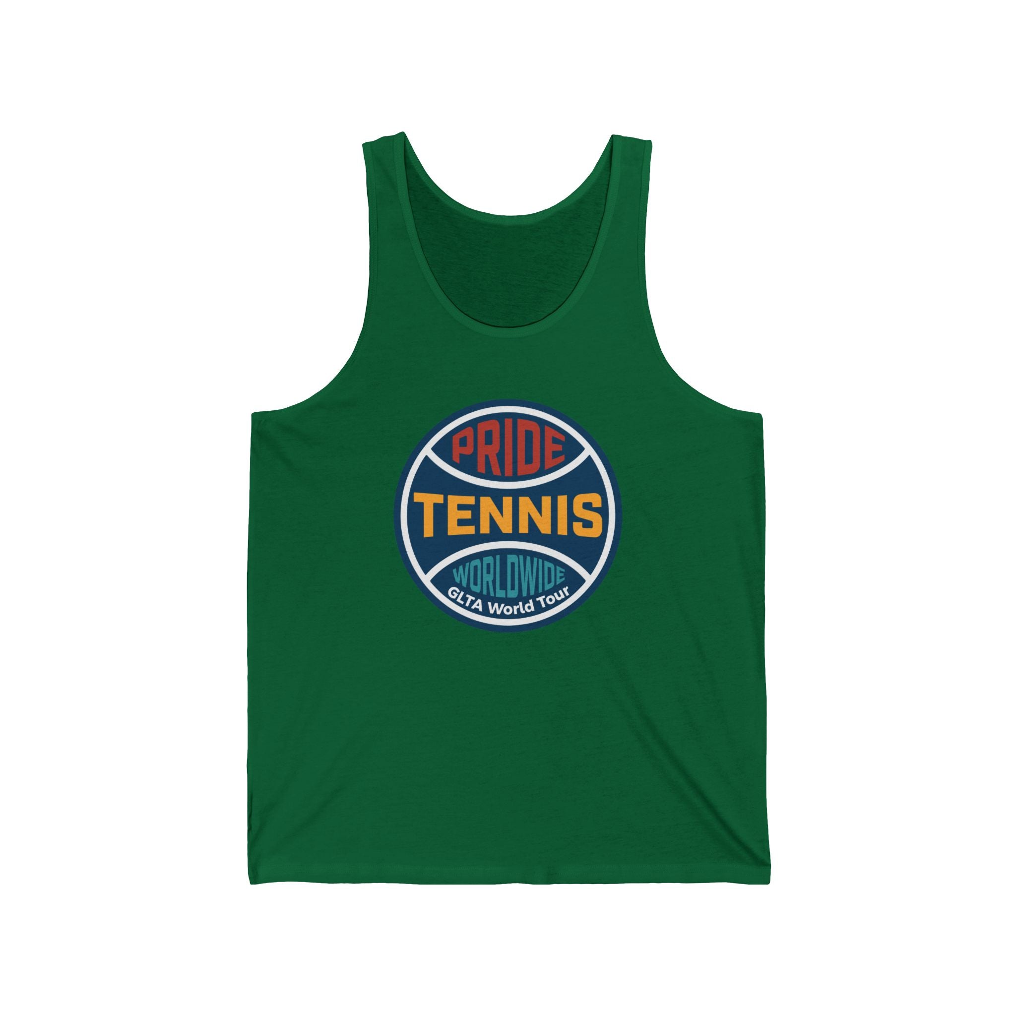 Pride Tennis Tank Retro Circle Design Version 1