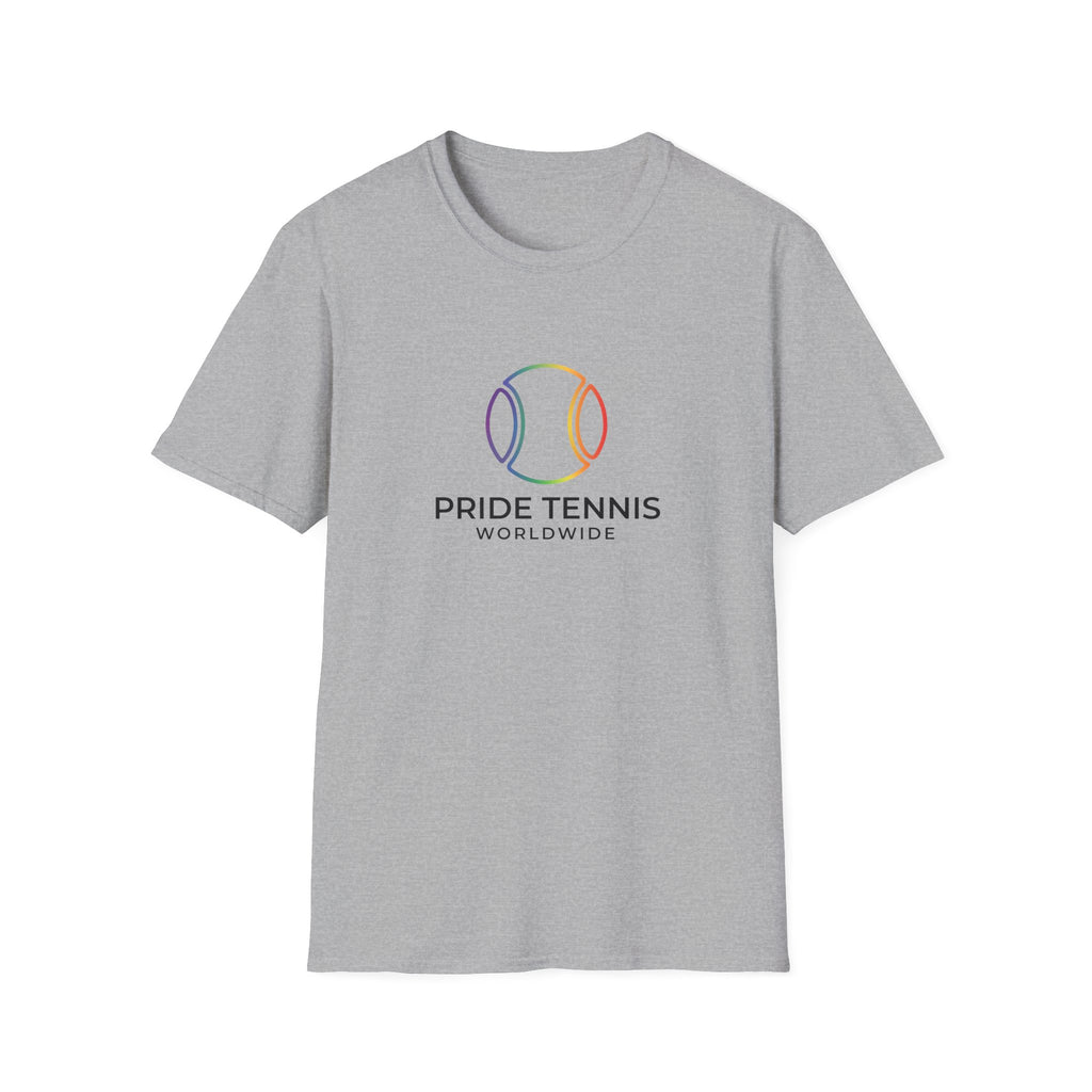 Pride Tennis T-Shirt — Rainbow Tennis Ball "Pride Tennis Worldwide" Tee