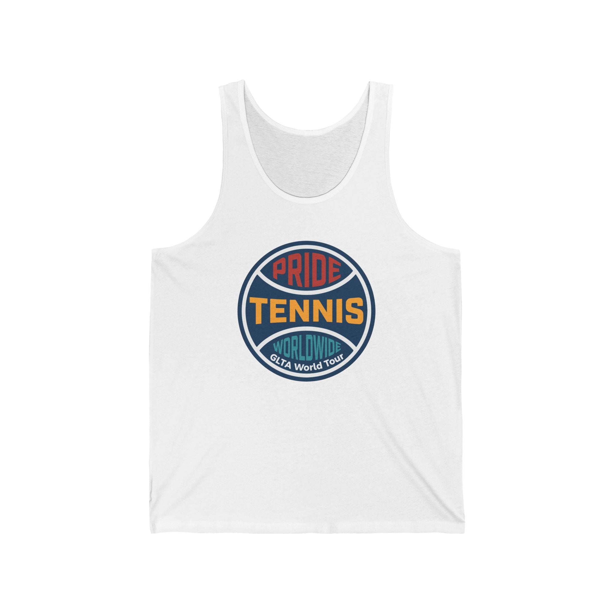 Pride Tennis Tank Retro Circle Design Version 1