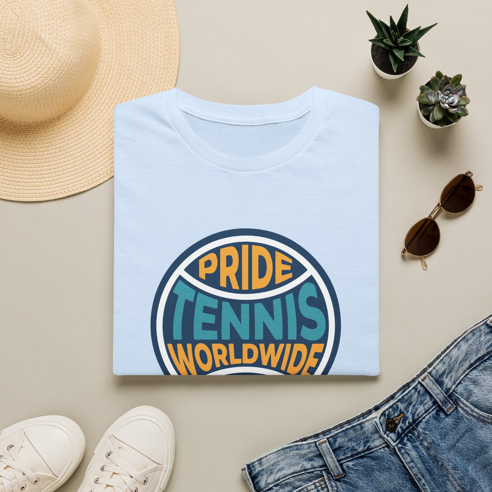 Pride Tennis Tee Retro Circle Design Version 2