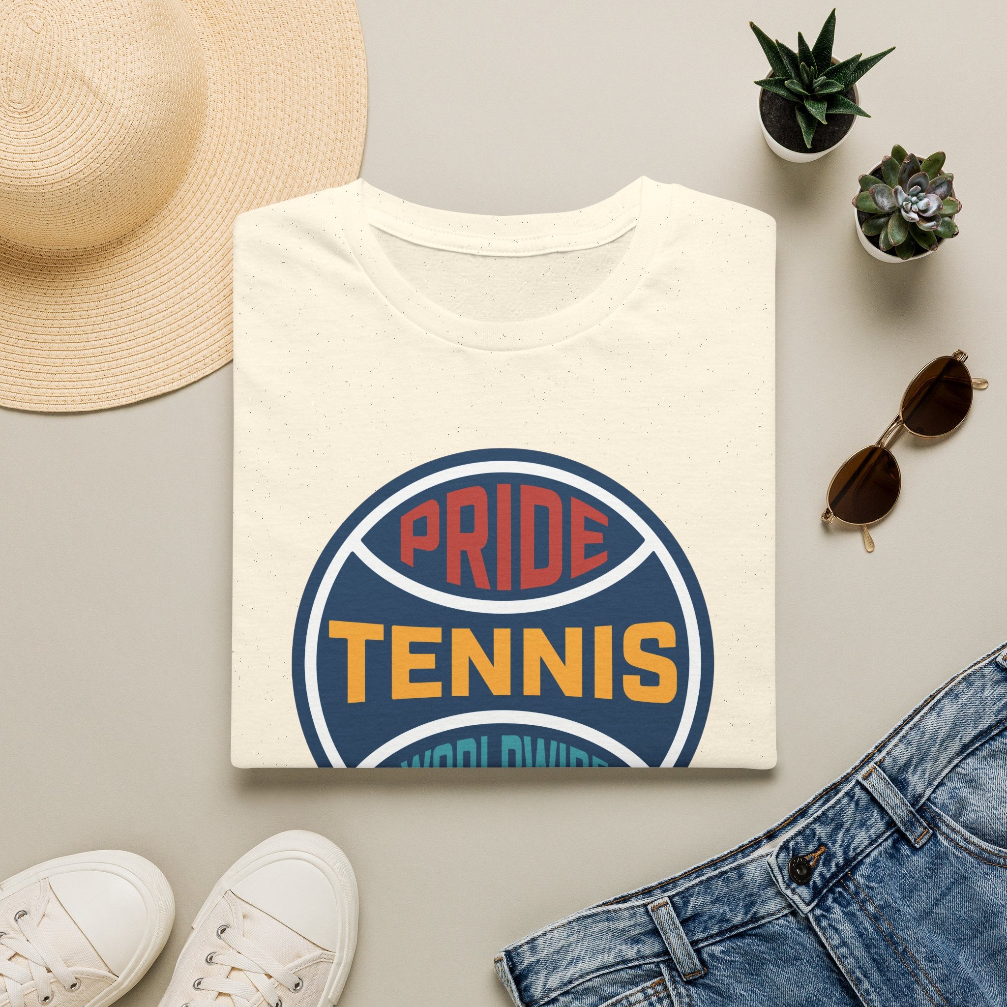 Pride Tennis Retro Circle Logo Version 1