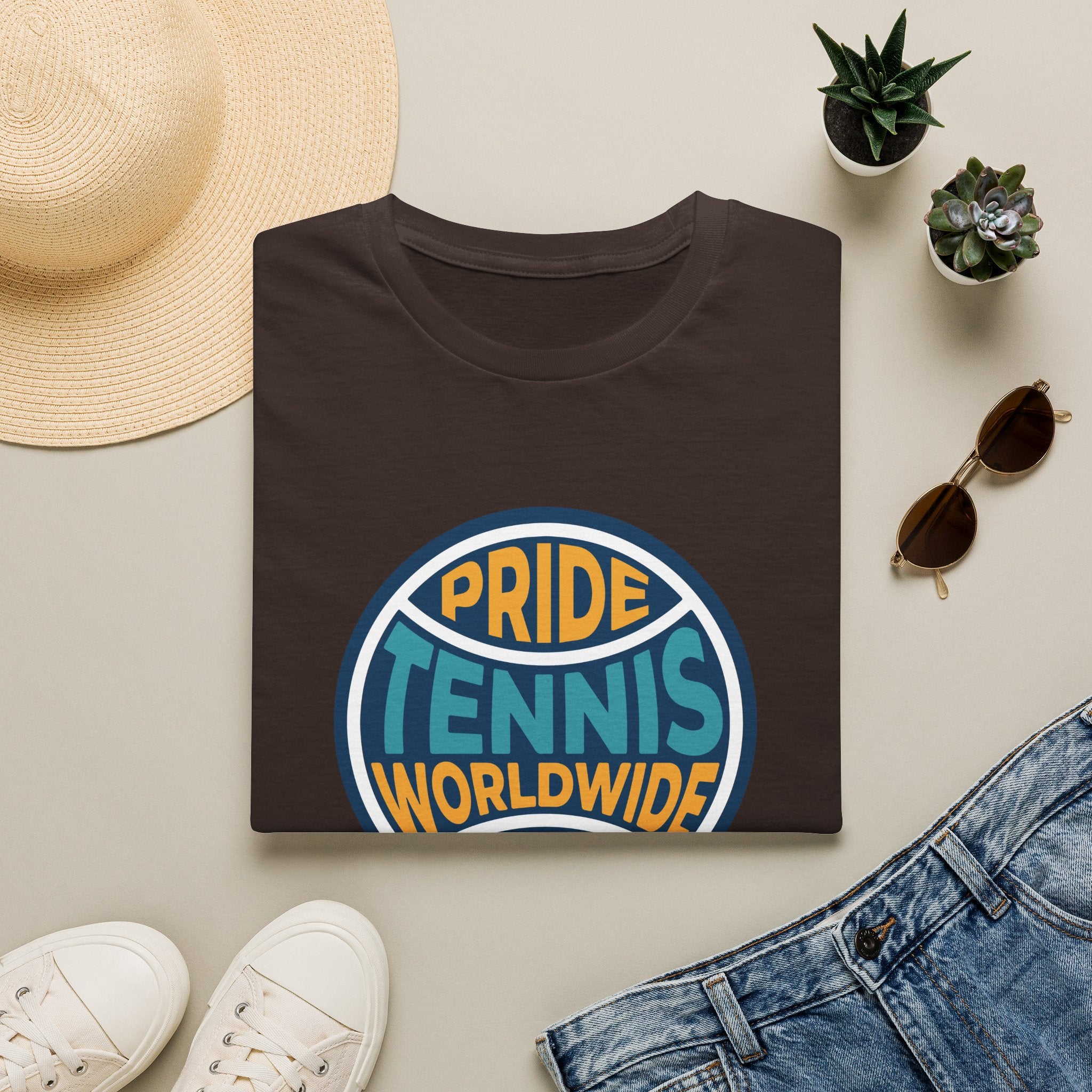 Pride Tennis Tee Retro Circle Design Version 2