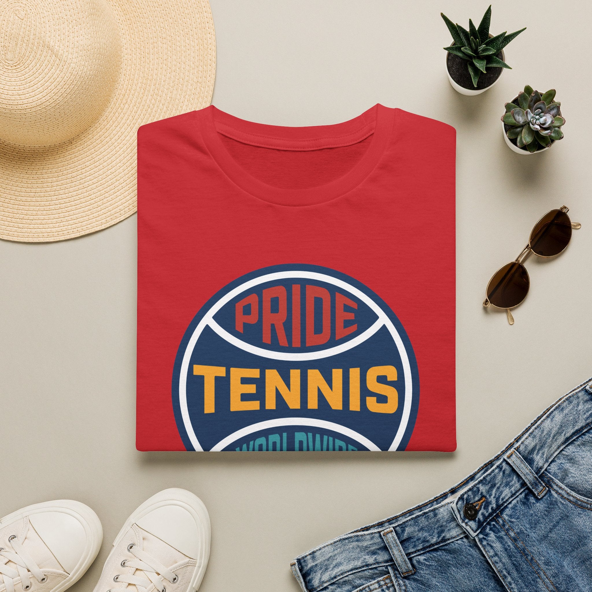 Pride Tennis Retro Circle Logo Version 1