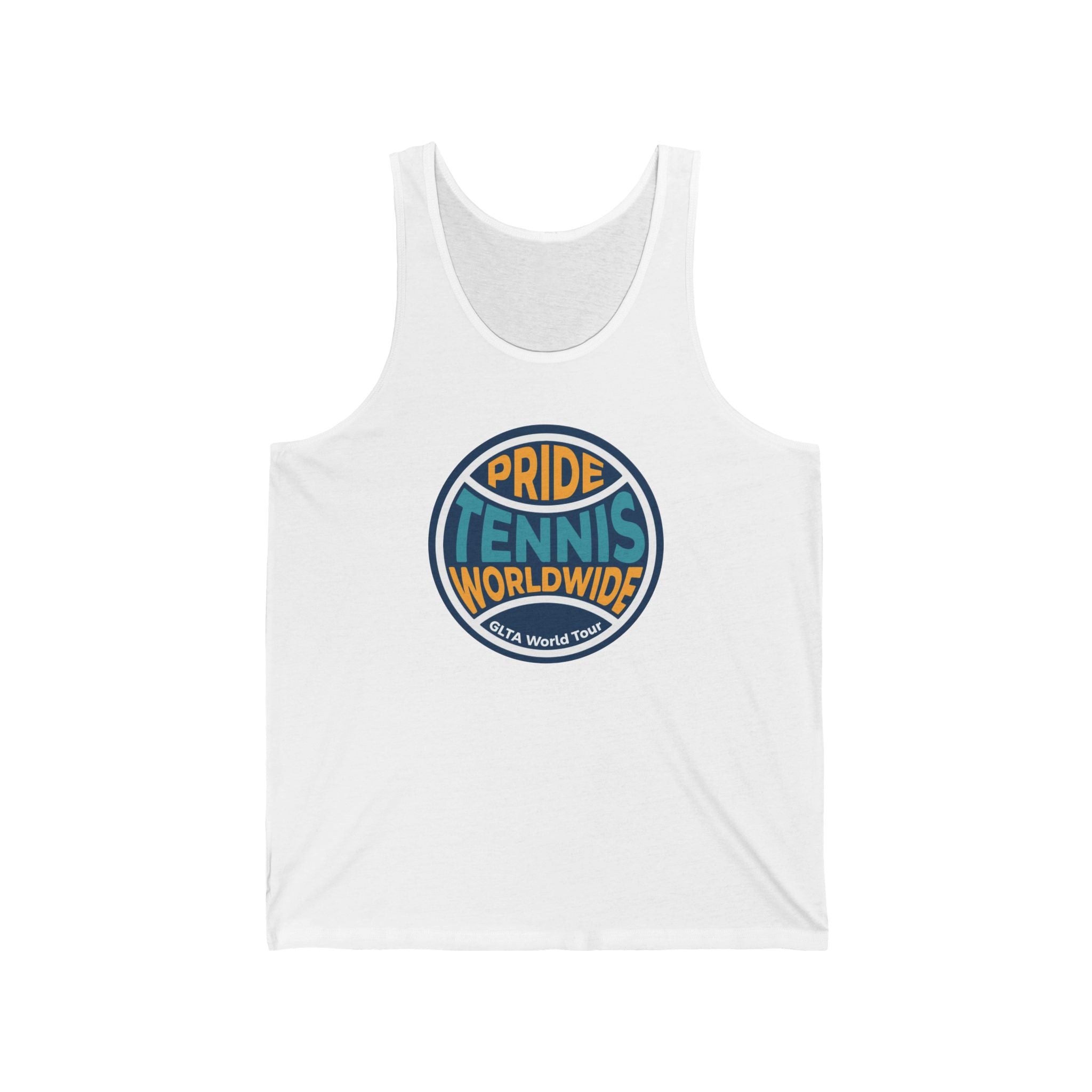 Pride Tennis Tank Retro Circle Design Version 2