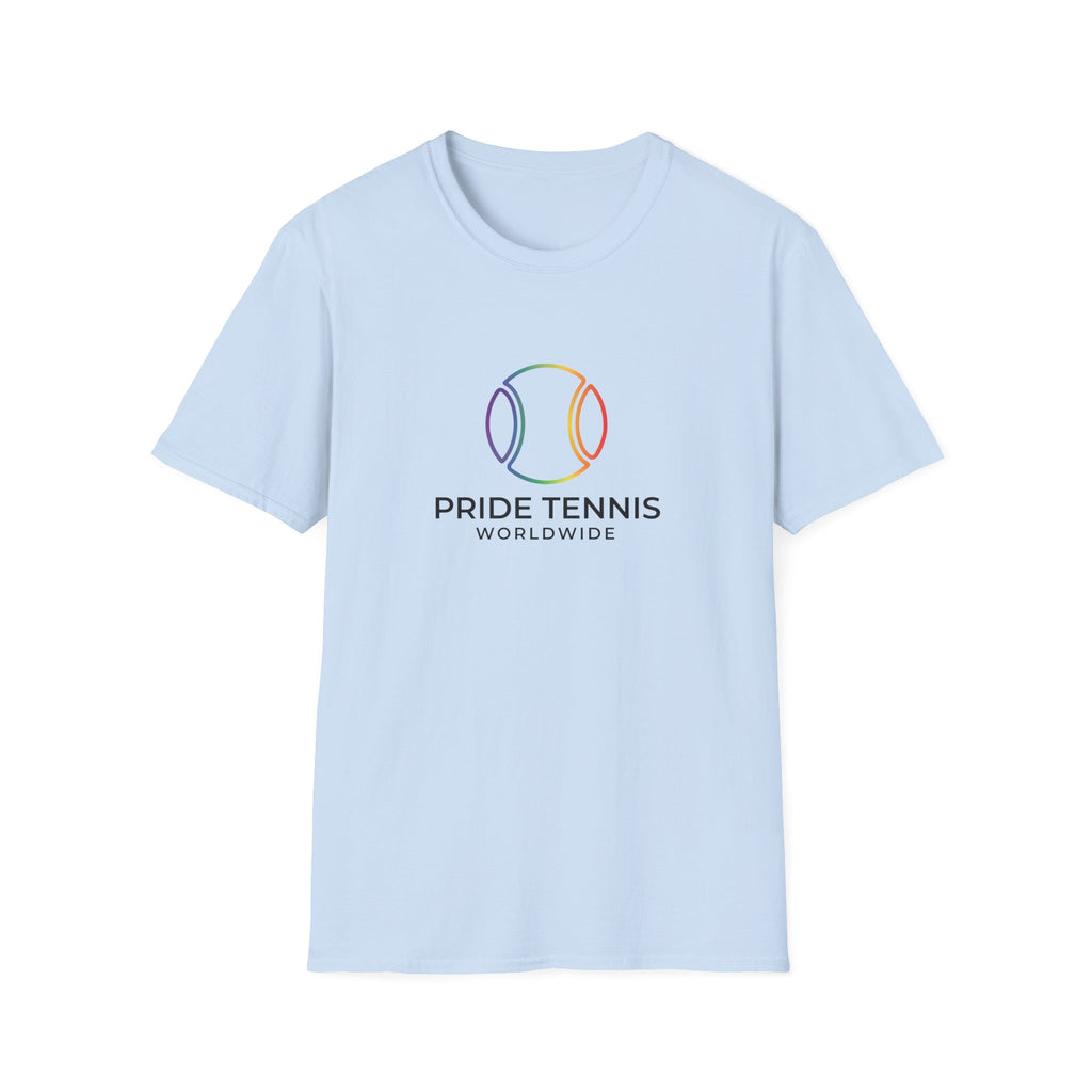 Pride Tennis T-Shirt — Rainbow Tennis Ball "Pride Tennis Worldwide" Tee